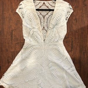 Tobi Blue Lace Dress